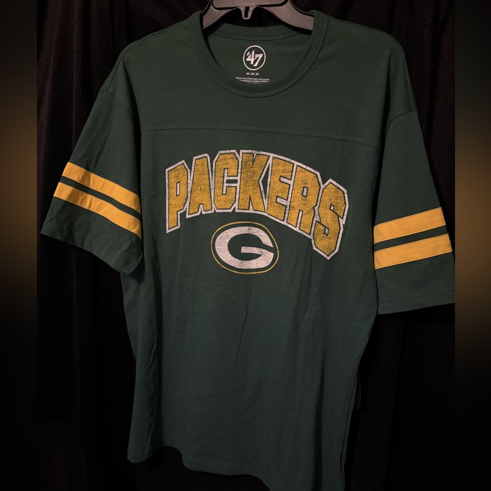 47 Brand Green Bay Packers Green and Yellow Tee